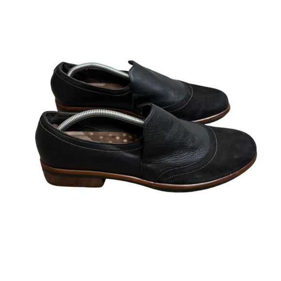 Naot Shoes Angin Loafer Womens Size 42 US 11-11.5 Black Suede Leather Slip On - Picture 1 of 14